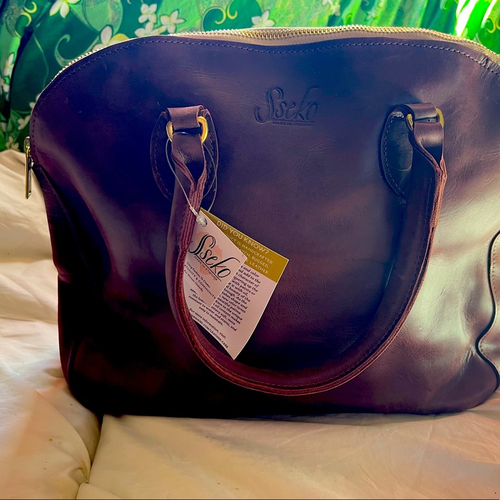 Sseko Sheba Handbag in Mahogany Brand New!